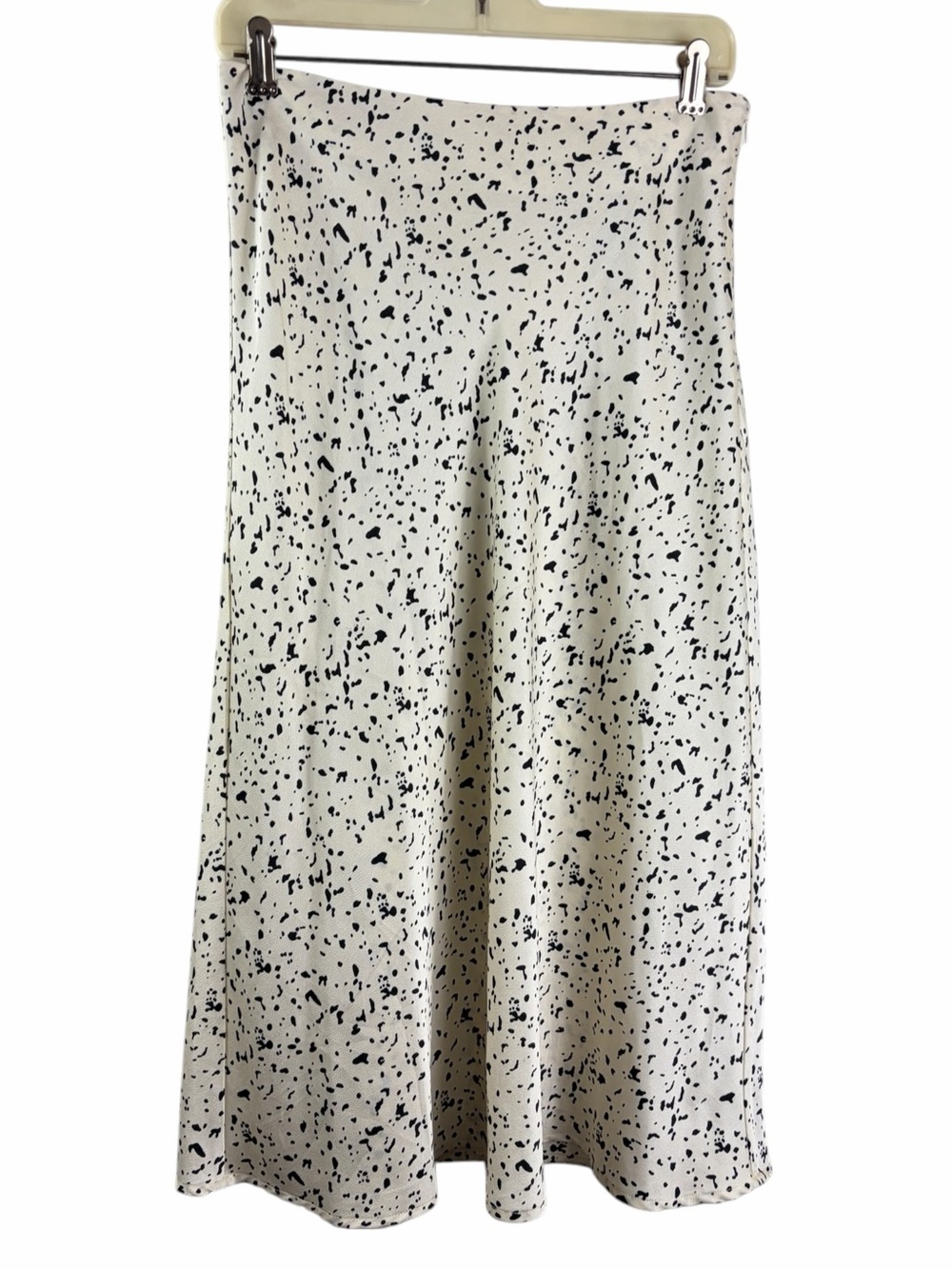 Isalis Women's Cream & Black Speckled A-Line Skirt